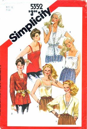 Amazon.com: Simplicity 5352 Vintage Sewing Pattern Misses
